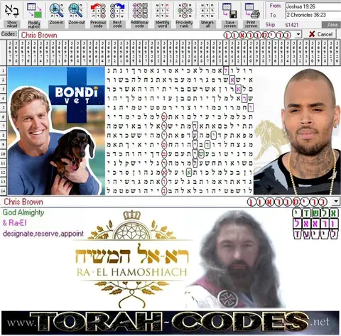 Torah Code matrix: Chris Brown