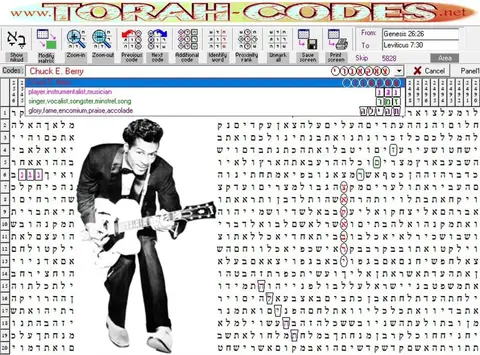Torah Code matrix: Chuck Berry