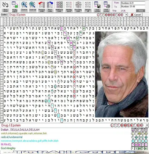 Torah Code matrix: J. Epstein