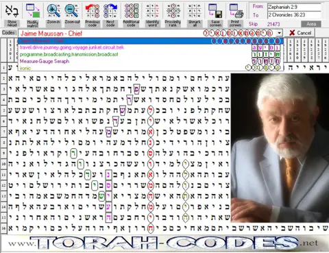 Torah Code matrix: Jaime Maussan