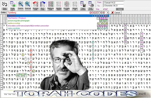 Torah Code matrix: Spielberg