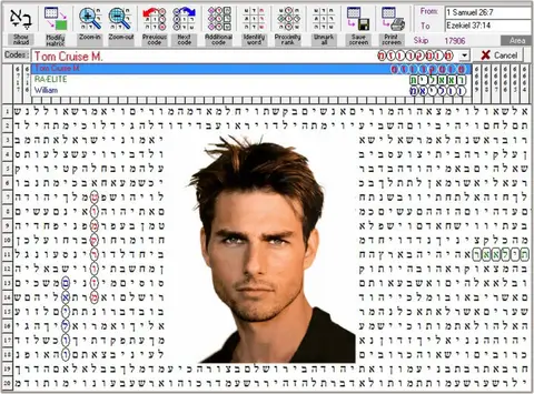 Torah Code matrix: Tom Cruise