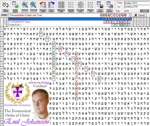 Torah Code matrix: Code Are True 2