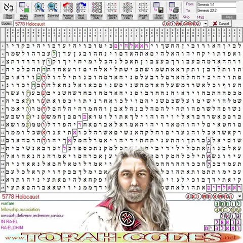 Torah Code matrix: Holocaust 5778