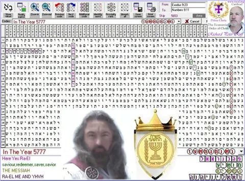 Torah Code matrix: In the Year 5777