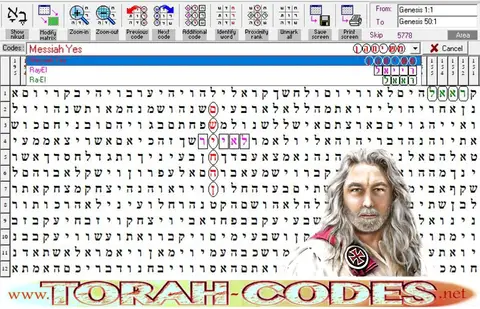 Torah Code matrix: Messiah Yes 5778