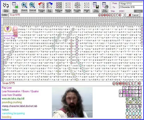 Torah Code matrix: Sivan 5775