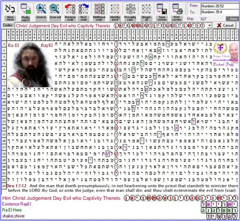 Torah Code matrix: Christ Day of Judgement