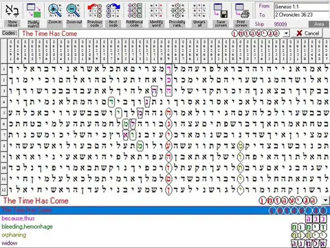 Torah Code matrix: The Time Has Come