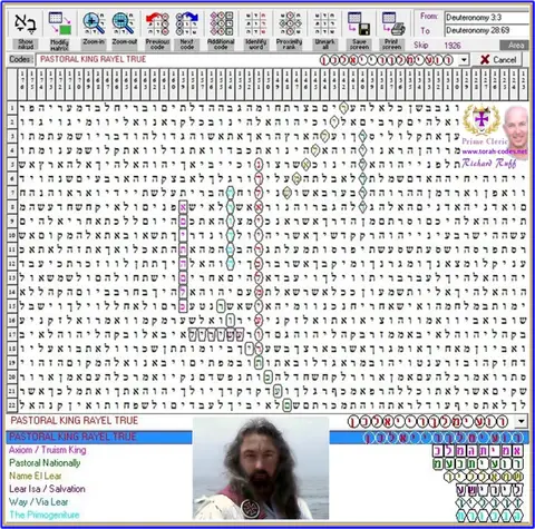 Torah Code matrix: 13 Pastoral King RayEl True