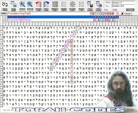 Torah Code matrix: Foundation King RayEl