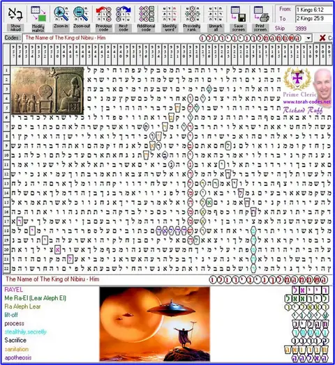 Torah Code matrix: HaShem the King of Nibiru