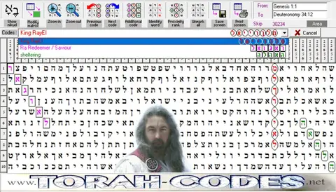 Torah Code matrix: King RayEl