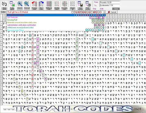 Torah Code matrix: Ruff Gift He Is ElMahdi