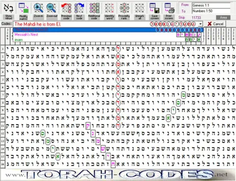 Torah Code matrix: The Mahdi He Is from El
