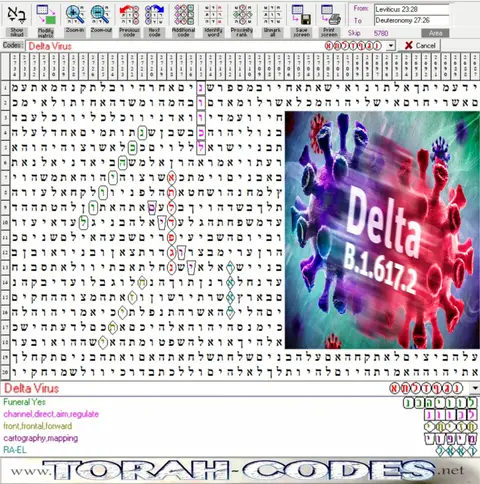 Torah Code matrix: Delta Virus