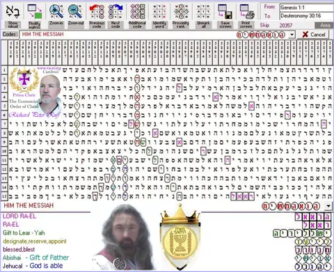 Torah Code matrix: Him the Messiah