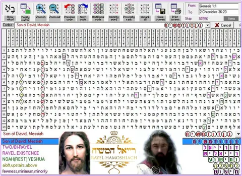 Torah Code matrix: Son of David Messiah