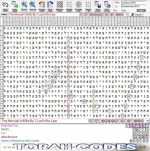 Torah Code matrix: The Messiah Will Be Lear