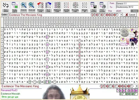 Torah Code matrix: The Messianic King