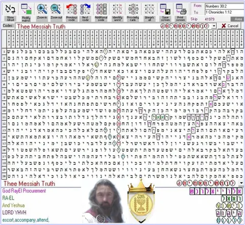 Torah Code matrix: Thee Messiah Truth