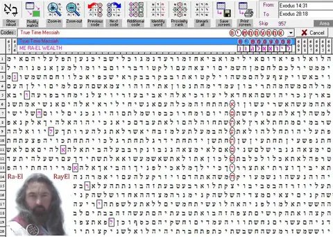 Torah Code matrix: True Time Messia