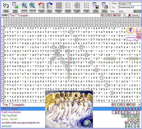 Torah Code matrix: 7 Trumpets