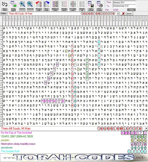 Torah Code matrix: All Souls