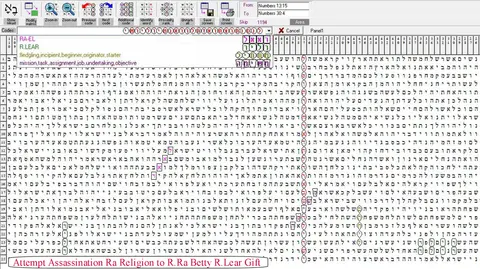 Torah Code matrix: Assassination Try