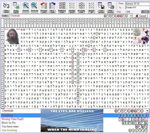 Torah Code matrix: Chemtrails