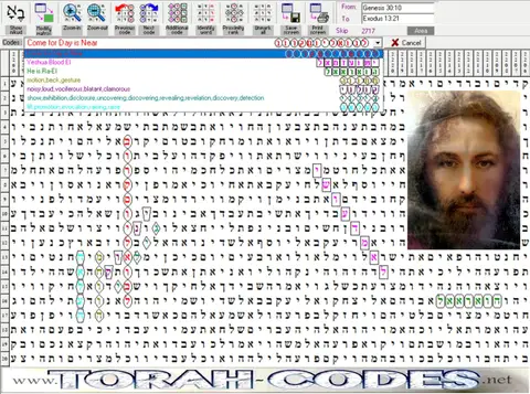 Torah Code matrix: Come for Day Is Near