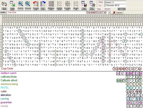 Torah Code matrix: Crop Circle