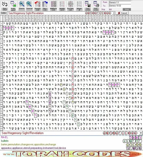 Torah Code matrix: Hegemony Sight