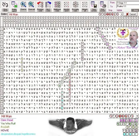 Torah Code matrix: Hitman