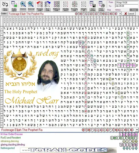 Torah Code matrix: Elijah the Prophet