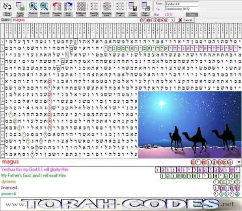 Torah Code matrix: Magus