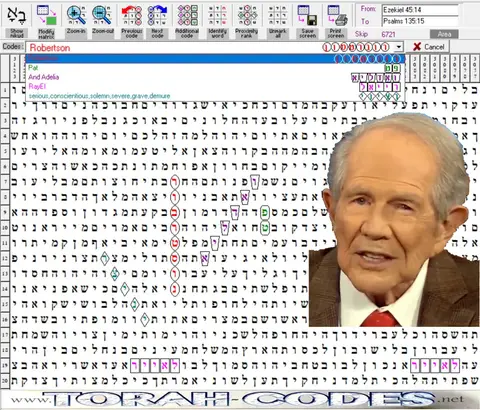 Torah Code matrix: Robertson