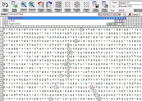 Torah Code matrix: Enki and RRuff