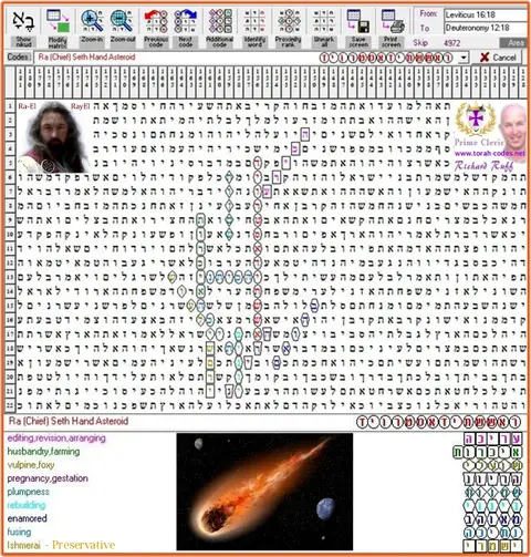 Torah Code matrix: Asteroid 2