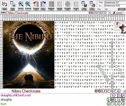 Torah Code matrix: Nibiru Checkmate