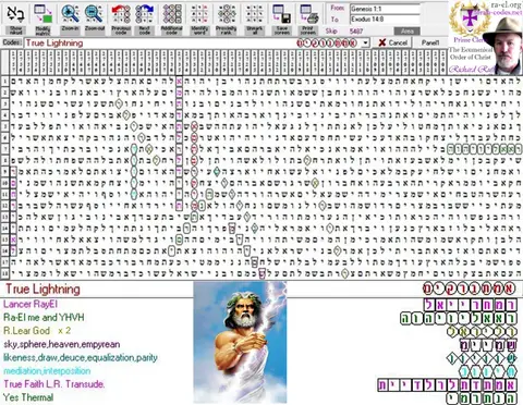 Torah Code matrix: True Lightning