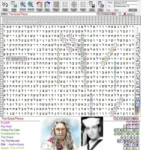 Torah Code matrix: The Great Prince