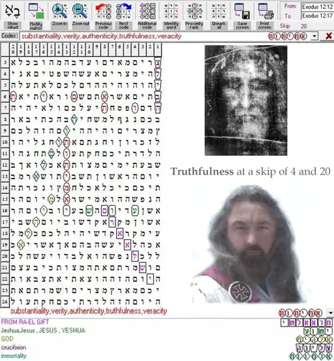Torah Code matrix: Truthfulness