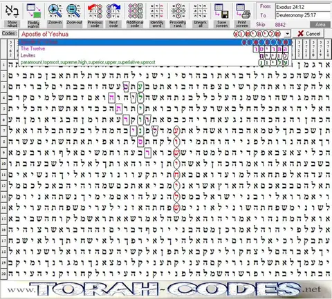 Torah Code matrix: Apostle of Yeshua