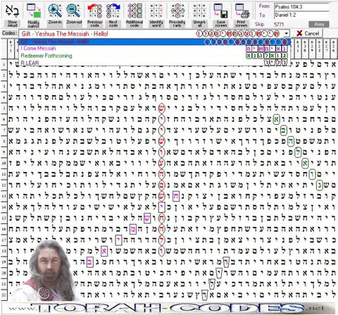 Torah Code matrix: Gift Yeshua the Messiah Hello